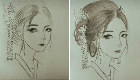 二月二，電力作家坐家“戰(zhàn)疫”新作——觀美姬素描遙寄故鄉(xiāng)九妹