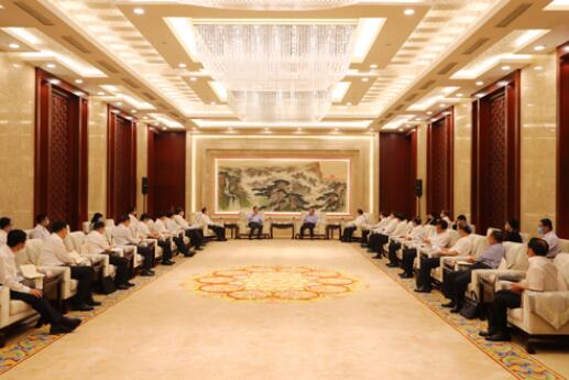 國家電網(wǎng)公司毛偉明、辛保安與山東省委書記劉家義、代省長李干杰會談