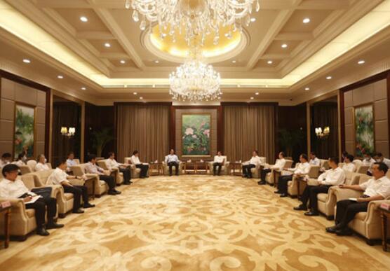 國家電網董事長毛偉明與福建省委書記于偉國、省長唐登杰會談