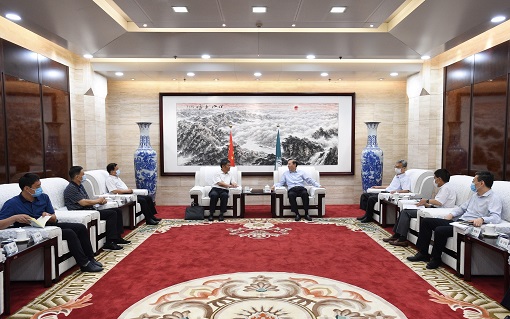 國家電網(wǎng)有限公司總經(jīng)理、黨組副書記辛保安會見寧夏回族自治區(qū)副主席吳秀章