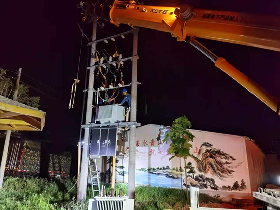 國網(wǎng)山東壽光供電:星夜搶修刻不容緩 保障客戶清涼度夏