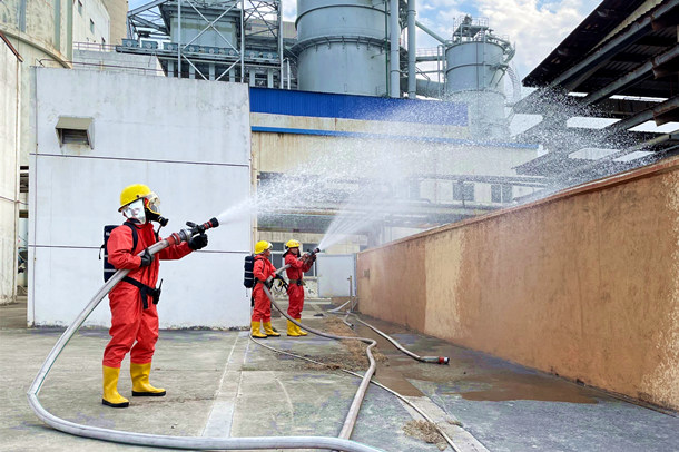 國能(泉州)熱電有限公司實(shí)戰(zhàn)演練提升應(yīng)急處置能力