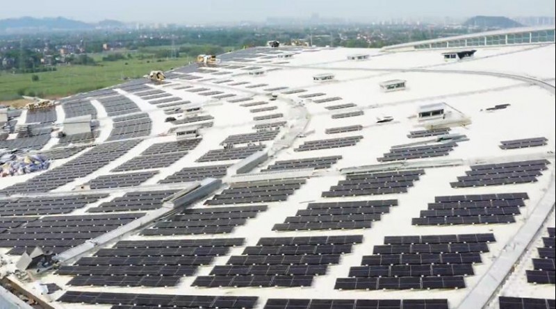 并網(wǎng)發(fā)電倒計時！杭州西站光伏項目組件已鋪設(shè)完畢