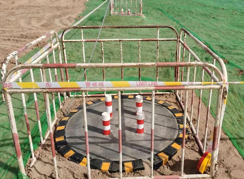 烏審旗至甘迪爾500千伏線(xiàn)路工程(I標(biāo)段)基礎(chǔ)澆筑全部完成