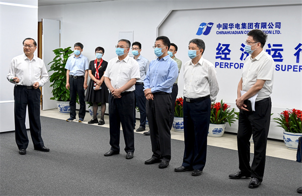 國(guó)務(wù)院國(guó)資委黨委委員、副主任翁杰明到中國(guó)華電督導(dǎo)調(diào)研