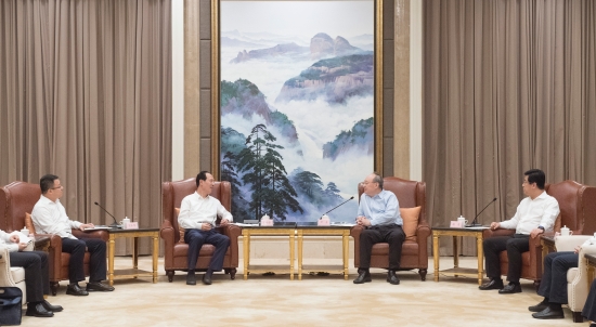 中國電建集團公司黨委書記、董事長丁焰章拜會福建省委書記尹力、省長趙龍