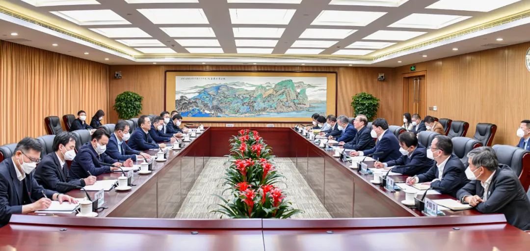 鄒磊、劉明勝與國家電網董事長辛保安、總經理張智剛會談