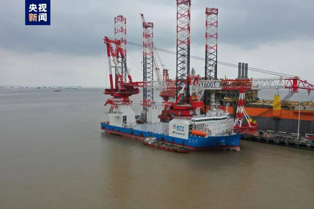 1600噸風(fēng)電安裝平臺(tái)交付，實(shí)現(xiàn)100%國產(chǎn)化率