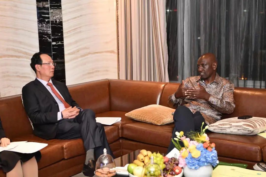 中國電建黨委書記、董事長丁焰章拜會肯尼亞總統(tǒng)魯托