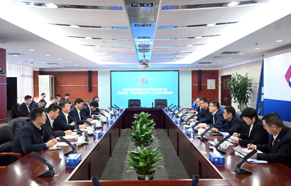 中國(guó)電建黨委常委、副總經(jīng)理王小軍與東方電氣副總經(jīng)理李忠軍舉行會(huì)談