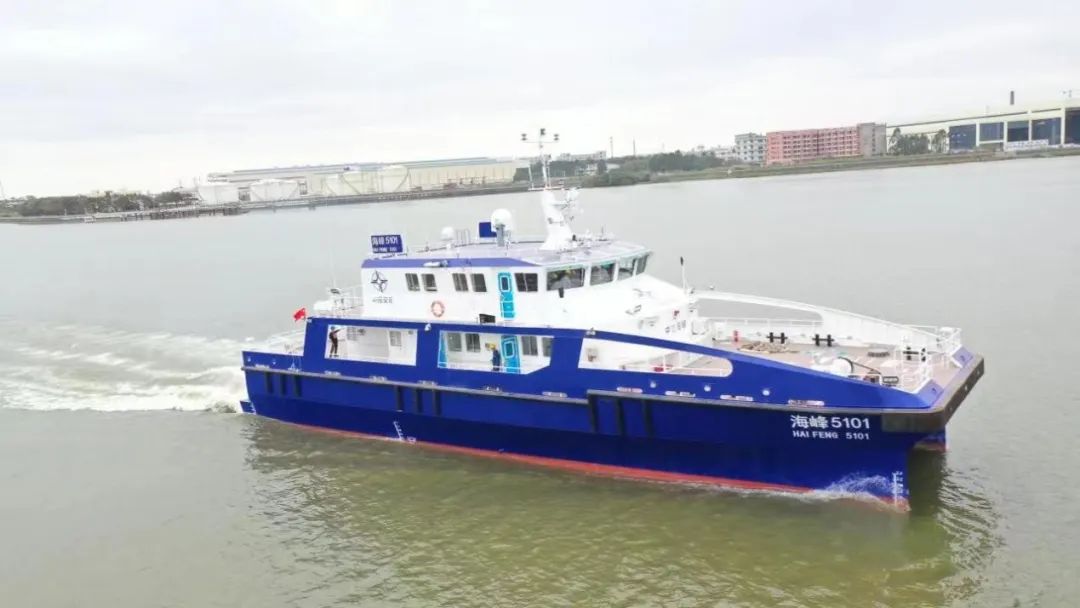 七〇二所研發(fā)的兩型風(fēng)電運(yùn)維首制船圓滿完成試航！