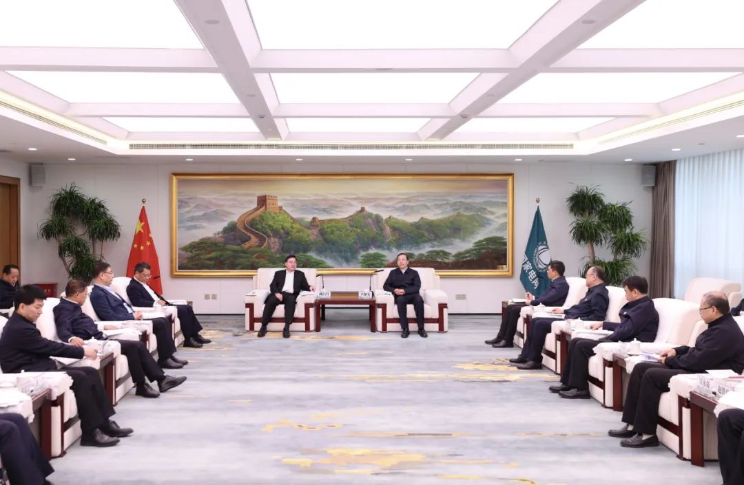 國家電網(wǎng)公司董事長辛保安與甘肅省委書記胡昌升、省長任振鶴會談