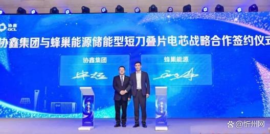 蜂巢能源與協(xié)鑫集團(tuán)達(dá)成戰(zhàn)略合作:推動儲能行業(yè)新飛躍