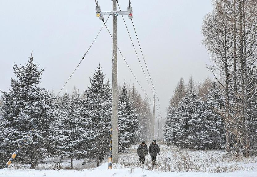 蒙東根河零下26攝氏度，穿越林區(qū)去特巡