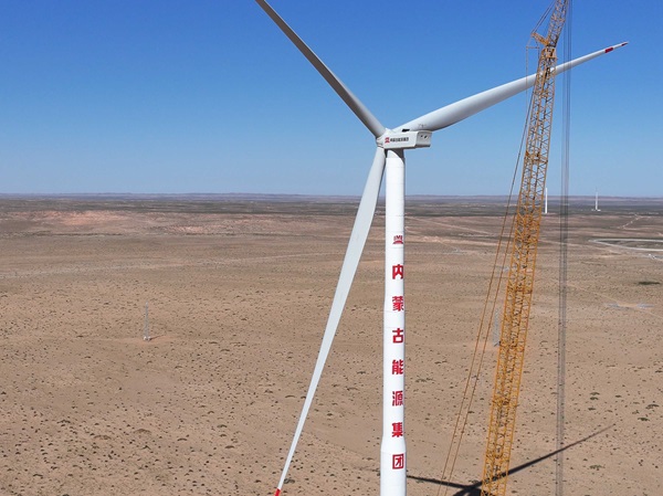 全球規(guī)?；逃米畲蠡焖L力發(fā)電機組在內(nèi)蒙古能源集團成功發(fā)電運行