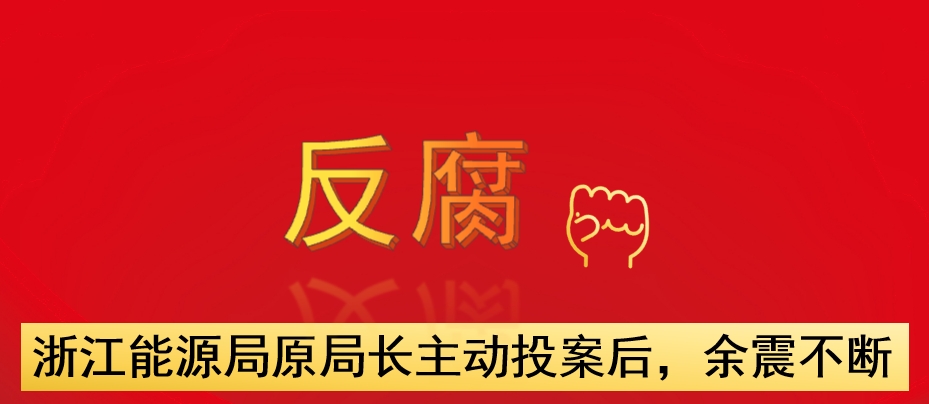 浙江能源局原局長主動投案后，余震不斷
